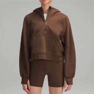Lululemon Scuba Oversized Half-Zip Hoodie, Java